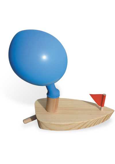 Balloon powered boat